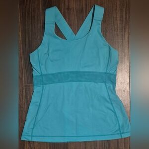 Lululemon Push Ur Limits Tank — Light Aqua (Size 8)